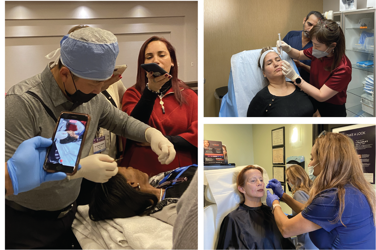 Hands-on aesthetic training session